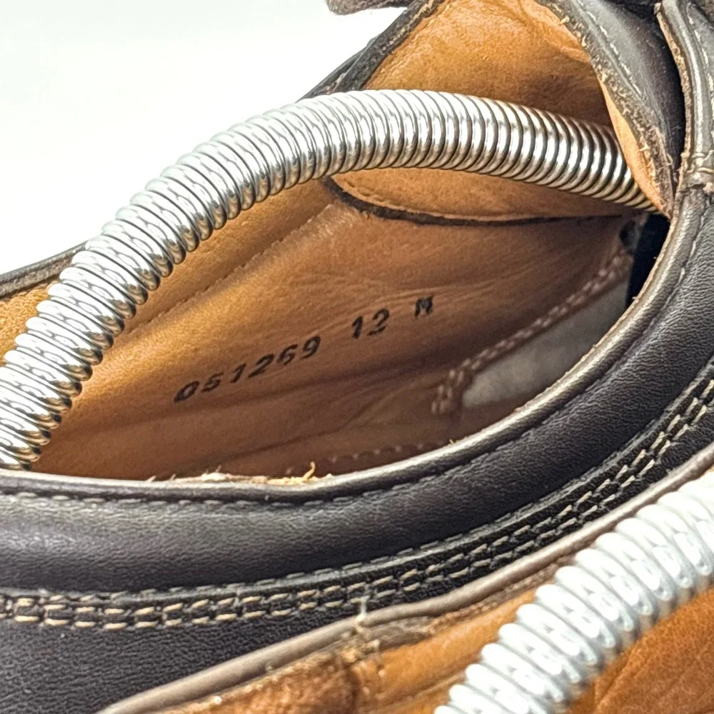 Venturini Comfort & Flex Men's 12M Brown Leather Oxford Made in Italy Shoes